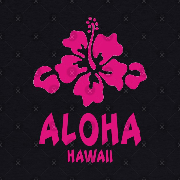 Aloha Hibiscus Flower by tropicalteesshop